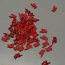 Cinnvoice 60 Pcs Christmas Mini Cardinal Figurine Ornament Christmas Red Bird Miniature Decoration Mini Resin Crafts Charms Figurines for Xmas DIY Craft Hairpin Home Kitchen Party Decor