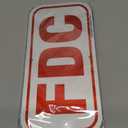 4 Pack FDC Signs, 12" x 6" Fire Department Connection Sign