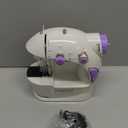 Magicfly Mini Sewing Machine with Extension Table, Dual Speed Portable Sewing Machine for Beginners with Light, Sewing Kit for Household Use, White