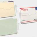Simple Houseware Clear Single Pocket Wall Mount for Hanging File Holder, 3 Packs