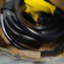PlugSaf NEMA 14-50P/14-50R 50 FT 50 Amp RV/EV Extension Cord Outdoor with Grip Handle, 4 Prong Flexible Heavy Duty STW RV Power Cord Waterproof, 50A 125/250V 6250/12500W, Black-Yellow, ETL Listed