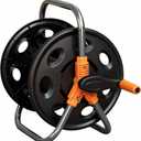 Garden Water Hose Reel Cart, Holds up to 50-80 Feet of 5/8-Inch Hose, Portable Hose Holder for Convenient Hose Storage and Watering