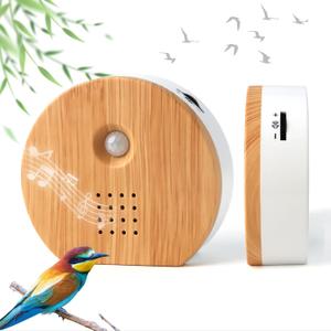 Singing Bird Box,White Noise Nature Sound Box with Motion Sensor Portable Birds Chirping with Timer,11 Soothing Songs,2 Playback Modes,Sound Box Containing Birdsong,Brook Whispering
