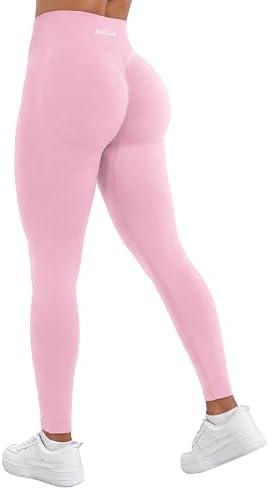 AUROLA Influence Workout Leggings for Women, Seamless Compression Tummy Control Leggings Mid Rise Yoga Pants, Medium