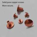 ONEGrounding Socks with 8 Pure Copper Solid Screw with Screwdriver -Secure-Suitable for Most Copper-containing grounding Shoes-Men-White