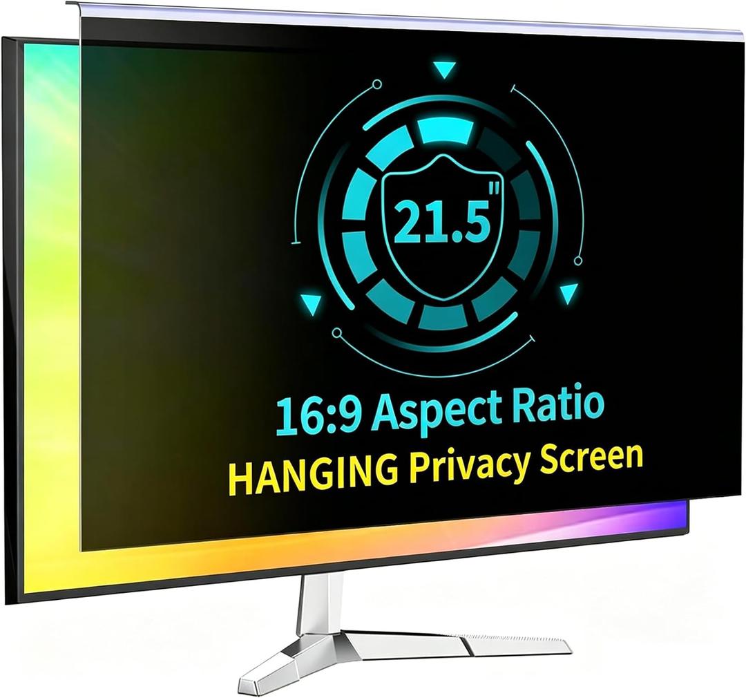 21.5 Inch Hanging Computer Privacy Screen Filter for 16:9 Monitors
