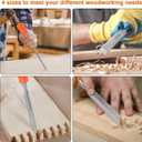 4 Piece Wood Chisel Sets Woodworking Tools Set, Wood Chisels for Woodworking with Steel Hammer End, Wood Tools Chisel Set Woodworking with Ergonomic Plastic Handle, 6mm, 12mm, 18mm, 24mm