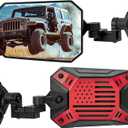 JOYTUTUS Mirrors Doors Off Doors On Compatible with Wrangler TJ JK JKU, All Year Used Side Mirrors for Wrangler 1997-2018, Wider View No Vibrate & Wobble, Red