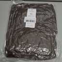 Womens Winter Warm Padded Crop Vest Lightweight Sleeveless Puffer Vest (Brown, XL)