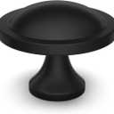 20 Pack Cabinet Knobs Black Round Mushroom Hardware Cabinet Knob for Dresser Drawer Diameter 1-1/2 Inch