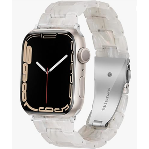 HOPO Compatible With Apple Watch Band 38mm 40mm 41mm 42mm 44mm 45mm 46mm 49mm,Resin Watch Strap Bracelet Wristband Fashion Lightweight Replacement For iWatch Bands Series 11 Ultra 10 9 8 7 6 5 4 3 2 1 SE for Women Men