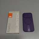 SURITCH for iPhone 17 Case with Camera Control Cover, Camera Slide Cover and Adjustable Kickstand, Compatible with MagSafe, Shockproof Bumper Protective Cases 6.3 Inch, Dark Purple