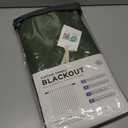 INOVADAY 100% Blackout Curtains for Bedroom, Black Out Curtains 63 Inch Long, Clip Rings Linen Blackout Drapes, Thermal Insulated Room Darkening for Living Room, 2 Panels - Moss Green,W50xL63