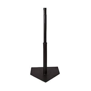 Champion Sports Deluxe Batting Tee - Mounted Adjustable Telescopic Batting Tee - 22"–36"