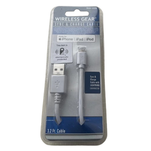 Wireless Gear Sync & Charge Cable, White - 3.2 ft
Pack of 2 Wireless Gear Sync & Charge Cable, White - 3.2 ft
Pack of 2