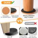 4" Felt Furniture Sliders for Hardwood Floors, 8 PCS Furniture Pads for Tile Floors, Furniture Movers Sliders for Heavy Furniture, Felt Sliders Move Large Furniture Easily