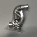 25mm Diesel Heater Exhaust Pipe Elbow Connector Parking Heater Exhaust Tip Elbow Connector Exhaust Port with Clamps Compatible with Eberspacher Webasto Diesel Heater (2 Sets)