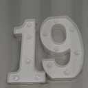 LED 16 Light Up Numbers, Sweet 16 Party Decorations for Girls Boys, Warm White Small Marquee Number Light 16 Sign for 16th Birthday Gifts, Anniversary, Home Decor