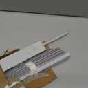 Cordless Light Filtering Mini Blind - 35 Inch Width, 48 Inch Length, 1" Slat Size - Pearl White - Cordless GII Morningstar Horizontal Windows Blinds for Interior by Achim Home Decor