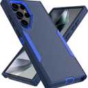 (Pack Of 6) ZX Zenixy for Samsung Galaxy S24 Ultra Case, Heavy Duty Shockproof Protective Phone Case with Dual Layer Protection (Lake Blue)