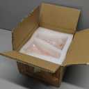 2 Pack Lily Flower Blown Glass Lampshade Orange White Glass Lamp Shade Replacement for Table Floor Lamps, I. D. 1.26" x O. D. 1.5", Fits E12 Base