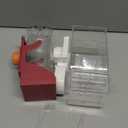 Bird Water Dispenser, Automatic Bird Feeder for Cage,No Mess Bird Feeder, Parakeet Seed Container Food Feeder Drinker for Cage, Parrot Feeder Cage AccessoriesCockatiel Canary Lovebirds Budgies (Red)