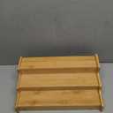 Spice Rack Kitchen Cabinet Organizer- 3 Tier Bamboo Expandable Display Shelf Yellow