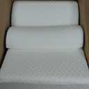 4PCS Orthopedic Bed Wedge Pillow Set for Sleeping, Post Surgery Foam Support Pillows for Back, Neck and Leg Pain Relief, Adjustable Triangle Pillow  Acid Reflux, GERD & Snoring Recovery, White Grey