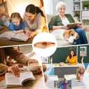 5 x 2Pcs Just One More Page  Personalized Book Page Holder,Wooden Book,Custom Name Thumb Spreader,Valentines Day Gift,Reading Gift for Book Lovers & Kids(Walnut,Beech)