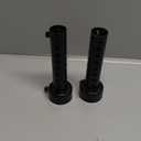 2 Pcs Motorcycle Exhaust Silencer Motorbike Muffler Insert Baffle Silencer Universal (black-45mm,2Pcs)