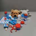 Melissa & Doug Examine and Treat Pet Vet Play Set, 24-Piece Animal Doctor Playset with Dog & Cat Plushies, Pet Doctor Kit & Accessories, Preschool Toys for Girls & Boys Ages 3+