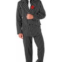 Morph 1920s Mens Gangster Costume, Roaring 20s Mobster Outfit for Men, Vintage Style Party Attire, L