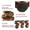 24 26 28 inch LadrXadr Ombre Brown Bundles Human Hair P427 Body Wave Bundles Honey Brown Bundle Human Hair 1BP427 Color