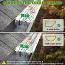 PPOLB Gutter Guards 6 Inch, Aluminum Leaf Filter Rain Gutter Covers with Screws Included, 64 PCS 216FT DIY Gutter Protection System, Heavy Duty, Fits Any Roof or Gutter Type (Mill Finish)