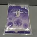 LRCXL 12PCS Party Hanging Paper Fans Set, Fiesta Round Pattern Paper Garlands Decoration Party Supplies for New Year Baby Shower Birthday Wedding Graduation Events Accessories(Purple)