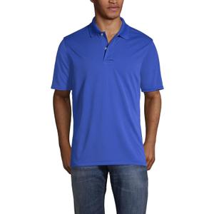 Lands' End Essentials Men's Short Sleeve Polyester Polo Shirt - Easy Care Breathable Classic Fit,XL