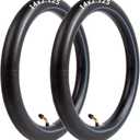 Heavy-Duty 14 x 2.125 Inner Tube 14 Inch Electric Bike Tubes with Angled Valve Stem for Replacement Electric Scooters and E-Bike Tire Tube 2 Packs