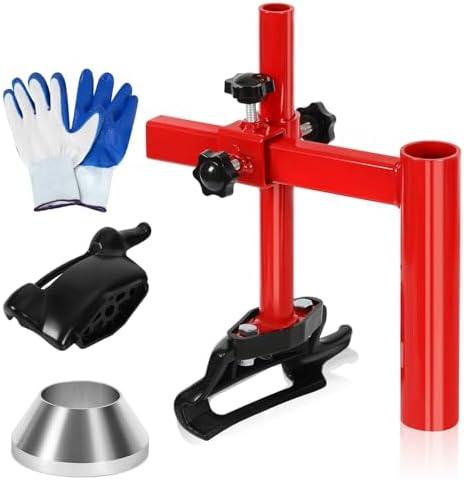 Aukivon Manual Tire Changer Duck Head Kit with Silver Cone, Heavy-Duty Tire Changing Kit, Tire Tools for 16-21" Tires, for Home Garage Small Auto Shop (Not Fit for HF Tire Changer)