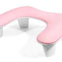 Arm Rest for Nails Tech  Ushaped Manicure Nail Hand Rest Pillow Cushion, Big Microfiber Leather Nail Arm Rest Stand for Acrylic Nail Art Tech (Pink)