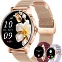 Smart Watch for Women(Answer/Make Calls), 1.27" HD Screen Fitness Tracker with Heart Rate/Sleep Monitor, 130+ Sport Modes IP68 Waterproof Activity Tracking, Smartwatch for Android Phones iPhone