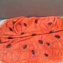Watermelon Blanket, Funny Food Blanket for Adults & Kids, Realistic 36 Inch Round Throw (Color18)