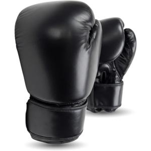 Wellforge Boxing Gloves 12oz for Training – Durable Premium Synthetic Leather Gloves with Pre-Molded Foam Padding and Secure Wrist Support for Sparring & Workouts