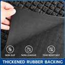 Durable Front Door Mat, 72" x 36" Heavy Duty Indoor Outdoor Doormat for Entryway, Non-Slip Rubber Backing, Stain and Fade Resistant Commercial Floor Mat for Home Office Entry
