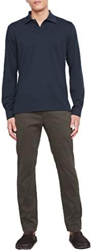 Vince Men's Heavy Pima L/S Polo, XS