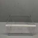 Kojem 2188656 Replacement Crisper Drawer (Upper) Compatible with Whirlpool Kenmore Refrigerator Upper Bin with Humidity Control Plastic (PS) Clear