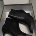 Elisabet Tang Women Chic Heeled Ankle Boots,Sexy Pointed Toe with 3 Inch High Heel Fashion Stylish Booties with Side Zipper Evening Party Dress Shoes (7, Black)