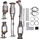 4Pcs Catalytic Converter Set Compatible with Nissan Frontier NV1500 NV2500 NV3500 Pathfinder Xterra 4.0L 40746 16468 16467