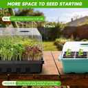Seed Starter Tray, Seedling Trays Kit for Plant, Germination Trays with 4.73 Inch High Humidity DomesLarge Growing Space & Better Air Flow for Seed Starting, Growing Tray, Gardening Gifts, 6PCS
