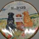 embroidery art piece Three Dogs Decoration