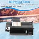 B2853 1 HP Single Speed Pool Pump Motor Fits for A.O. Smith Century B285,Pentair SuperFlo,Sta-Rite WhisperFlo,Challenger,Pinnacle,Anthony Pumps - 115/230V | 56Y Frame | 3450 RPM | 6.5/13.0 Max Amps, Size: B2853